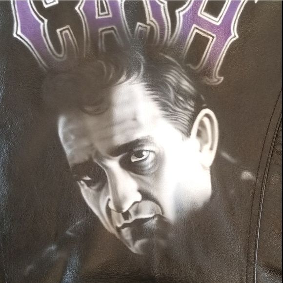 Genuine Leather Jacket Johnny Cash - Picture 1 of 5